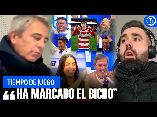 Manolo Lama gets emotional when he hears his son's goal while he was commentating on Real Madrid.