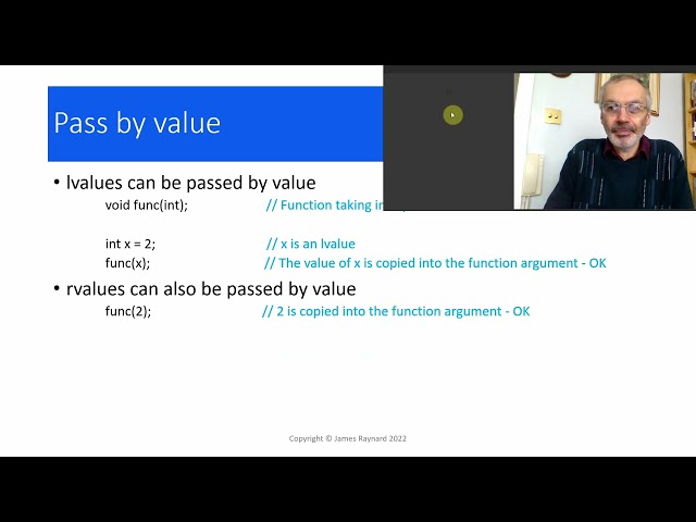 Lvalues and rvalues in C++