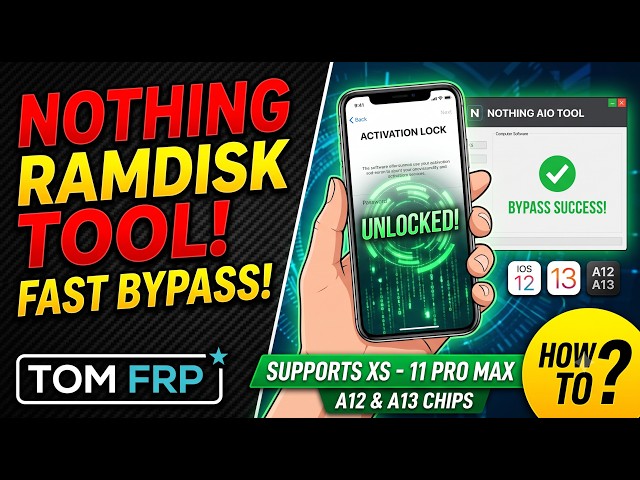Nothing Ramdisk Tool (Nothing AIO Bypass tool) for A12 A13 Latest IOS XS to 11 Pro Max Bypass