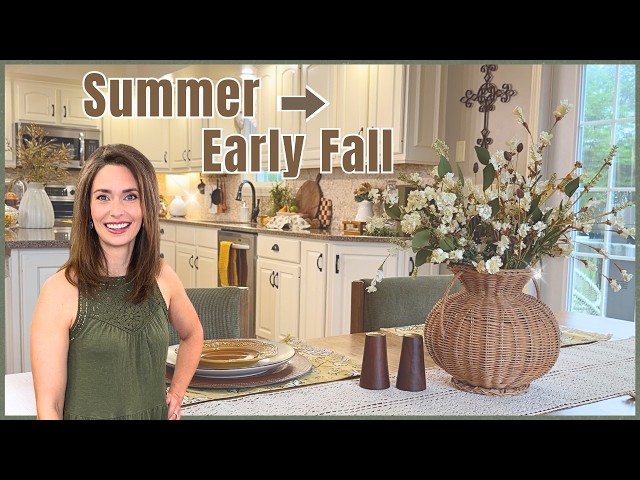 Early Fall Kitchen Decor Ideas | Summer to Fall Transition | Decorate with Me