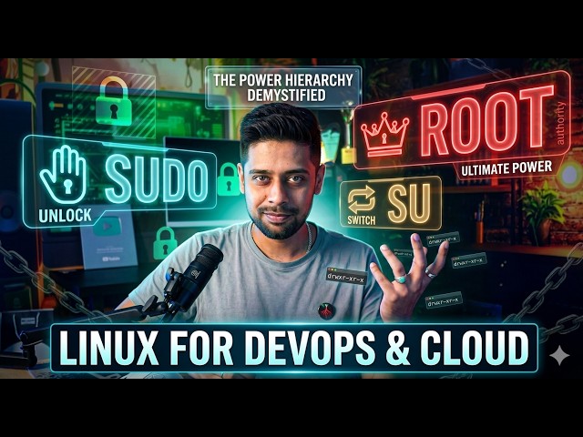 sudo vs su vs root  (Privilege Management Guide) | Linux for DevOps & Cloud