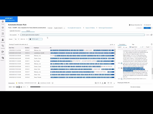 Verint Quality Bot demo video v4