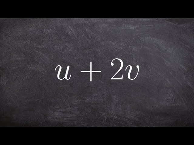 Graphing and adding two vectors to find the resultant vector