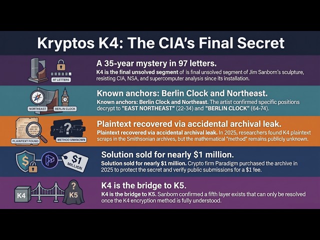 The Unbroken CIA Code: How Kryptos K4 Defied AI & Cryptographers for Decades