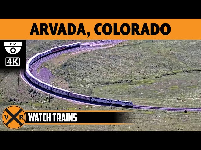 Big 10 Curve at Arvada, Colorado, USA | LIVE Train Camera (PTZ)