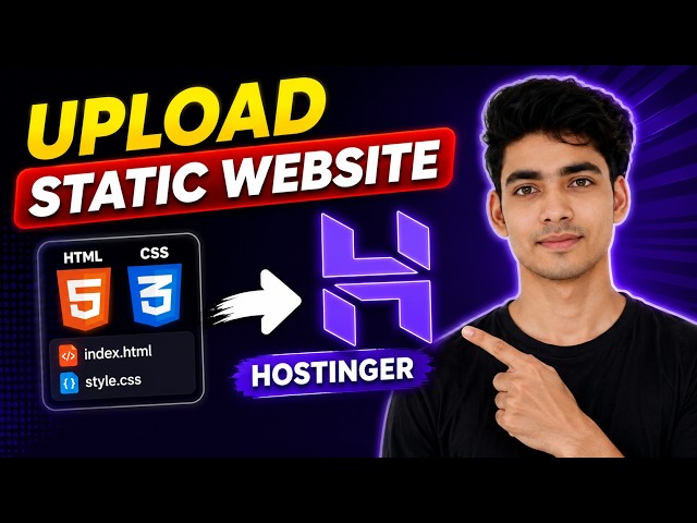 How to Upload Static Website on Hostinger | Upload Your Website To The Internet