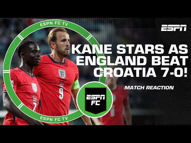 'SLAP IN THE FACE FOR CROATIA!’ 🇭🇷 England HIT Croatia for SEVEN! MATCH REACTION! 👏🏴󠁧󠁢󠁥󠁮󠁧󠁿 | ESPN FC