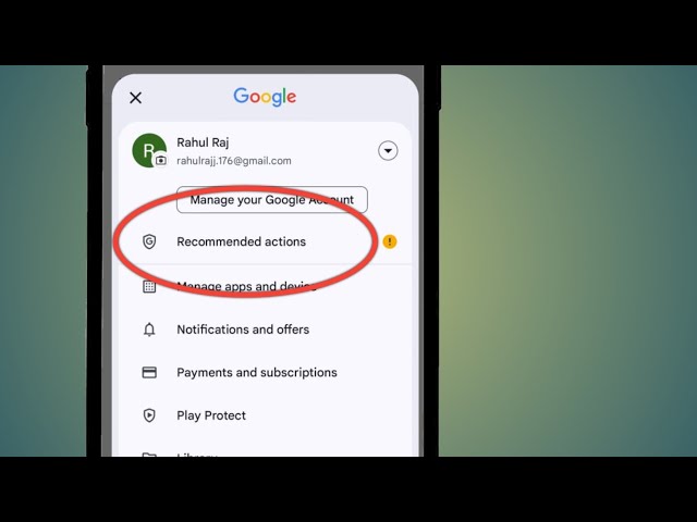 Recommended Actions Google | Recommended Actions Google Kya Hai