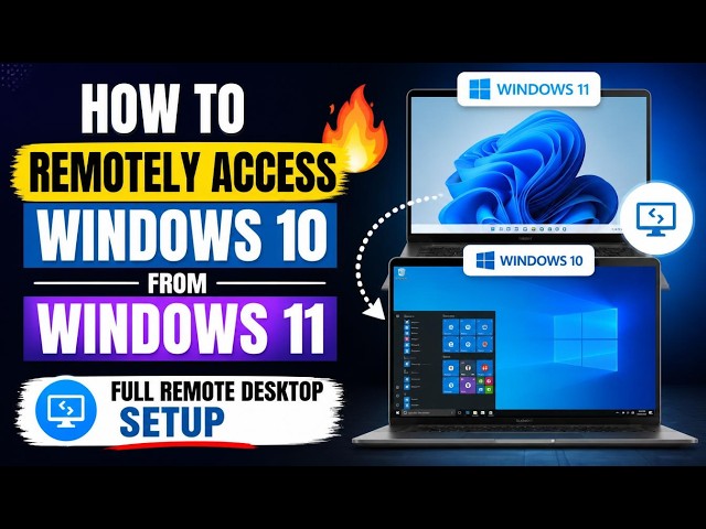 How to Remotely Access Windows 10 from Windows 11🔥Full Remote Desktop Setup |No Third-Party Software