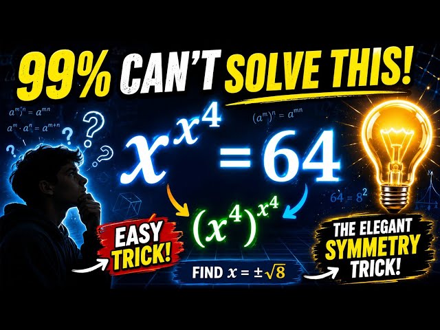 99% Can't Solve This! 🤯 Solve  Using an Elegant Symmetry Trick
