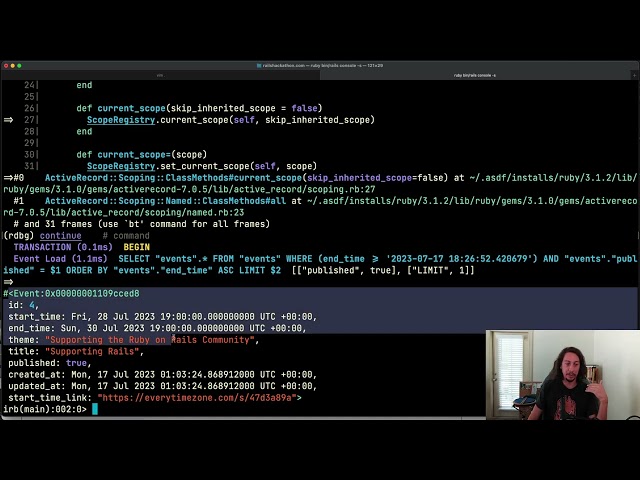 Debugging with the Ruby debug gem - Collin Jilbert
