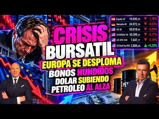 STOCK MARKET CRISIS. EUROPE CRASHES. BONDS PLUMMET. DOLLAR RISING. OIL ON THE RISE