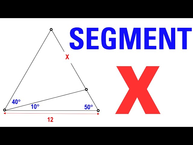 Find the length of the segment X #mathpuzzles #geometryskills #importantgeometryskillsexplained