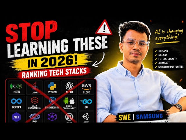 STOP Learning these Tech Stack in 2026 | Ranking 15 tech stack in tiers