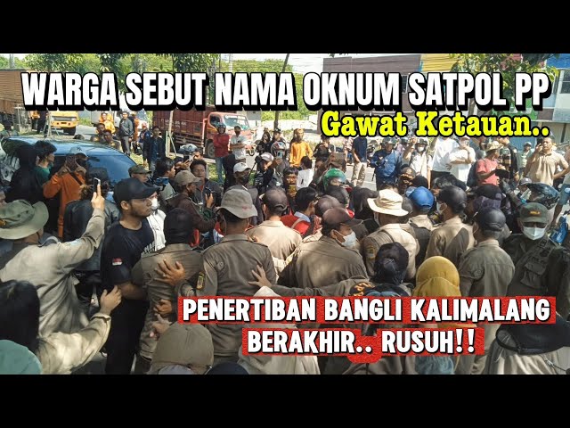 WARGA SEBUT NAMA OKNUM SATPOL PP‼️Gawat Ketauan? Penertiban Bangli Kalimalang RUSUH #kdm