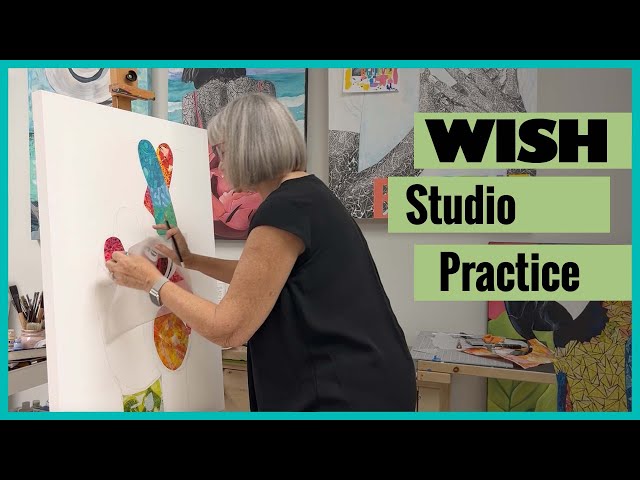 Watching a Large Collage Painting Come Together | Studio Practice