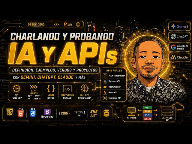CHARLANDO Y PROBANDO IA Y API: DEFINICIÓN, EJEMPLOS, VERBOS Y PROYECTOS CON GEMINI, CHATGPT, CLAUDE
