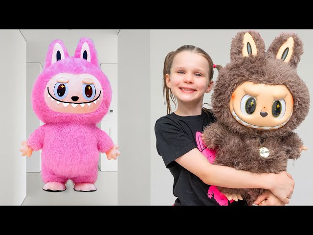 Labubu Dolls Playtime | Dasha and Stephi Want the Same Toys and Play Together