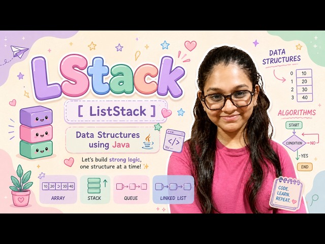 LStack (ListStack) Explained in Java 💜 | DSA for Beginners