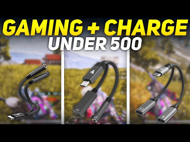 BEST 2 in 1 Type C To 3.5mm & Type C Converter 🔥 Type C to 3.5mm Adapter For Gaming Under 500 rs