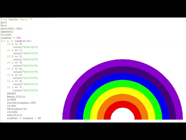 Rainbow | Python Turtle