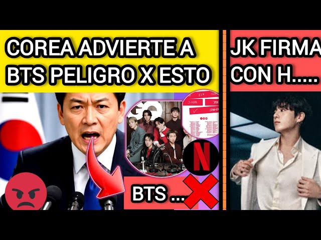 ESCANDALO🔴BTS ES AMENAZAD0 POR COREA POR ESTE MOTIVO😡JK FIRMO CON🤫noticiasdebts