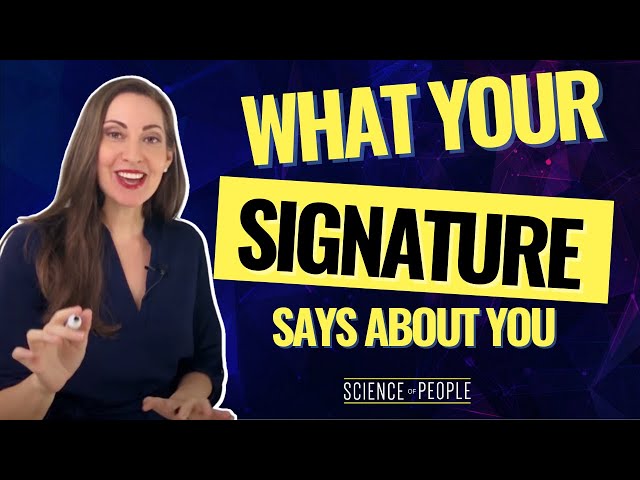 What Your Signature Says About Your Personality
