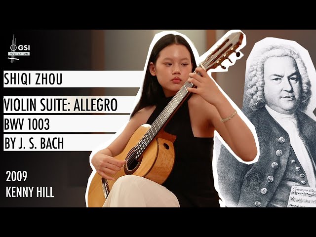 Shiqi Zhou performs J.S. Bach's "Violin Suite, BWV 1003: Allegro" on a 2009 Kenny Hill guitar