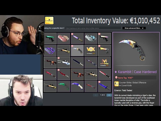 crypto scammer exposes himself by flexing csgo skins