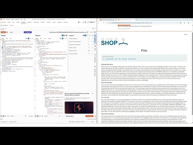 SQL Injection: Querying Database Type & Version on MySQL and Microsoft SQL Server | PortSwigger