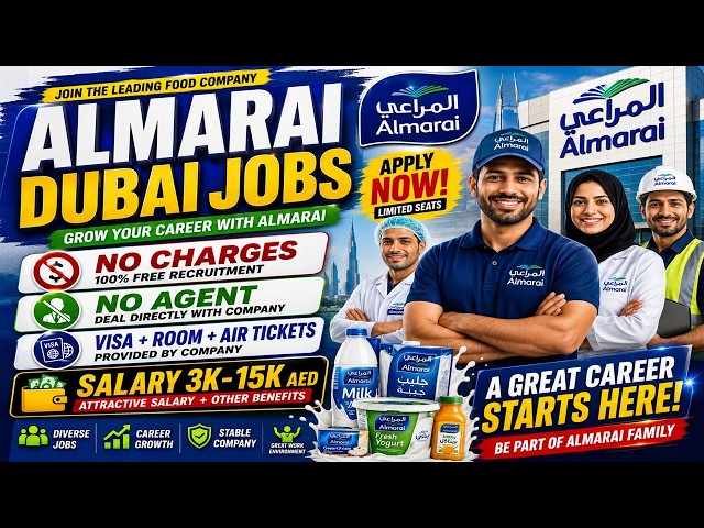 Almarai Hiring Now In Dubai & Saudi Arabia | Free Jobs, Good Salary