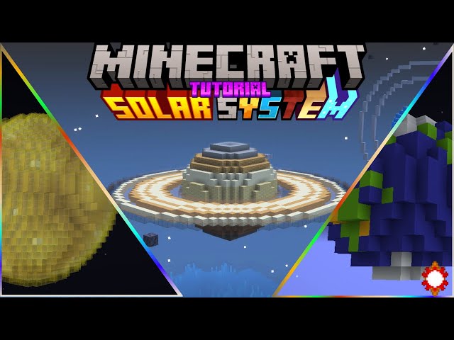Minecraft How to Build the Solar System / How to Build Planets -Tutorial-