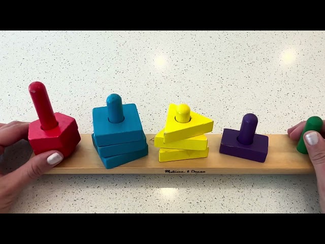 Review of Melissa & Doug Stack and Sort Board | Colors & Shapes Toy
