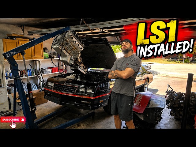 1986 Monte Carlo | LS Swap | Part 2- LS1 Engine, Transmission, & Wiring Harness Installed