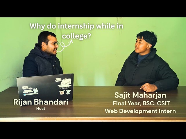 Web Development, Internships, BSc. Csit with Sajit Maharjan | The Nerd's Podcast | Episode 1