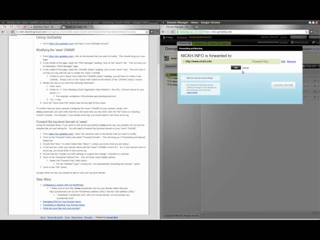 Managing URLs in Standing Cloud's System