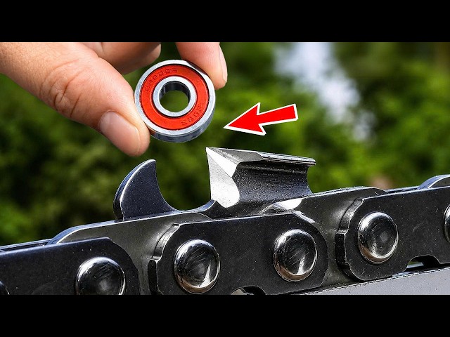 How to sharpen a chainsaw blade in just 10 seconds! The easiest way to have a perfect chainsaw