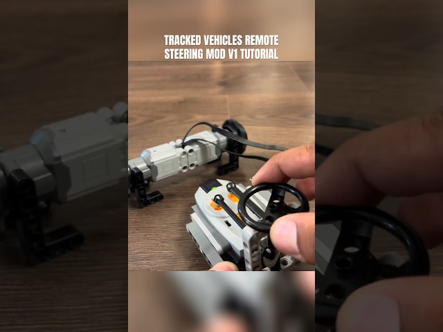 LEGO Technic Tracked Vehicles Remote Steering MOD V1 Tutorial