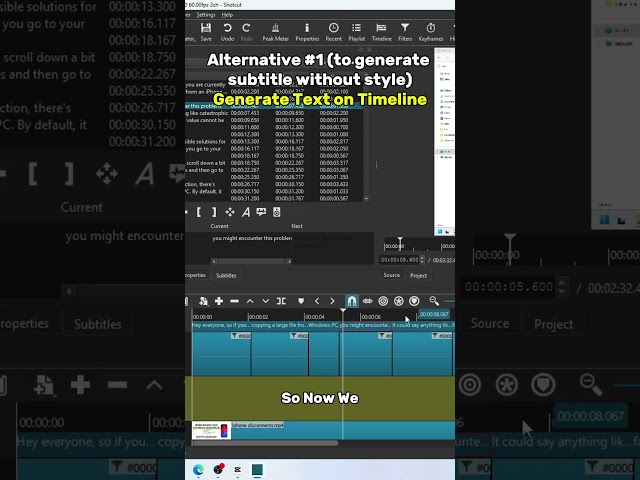 Tutorial - Use Shotcut (Video Editor) for Auto Captions (FREE!) - CapCut Isn’t Free Anymore