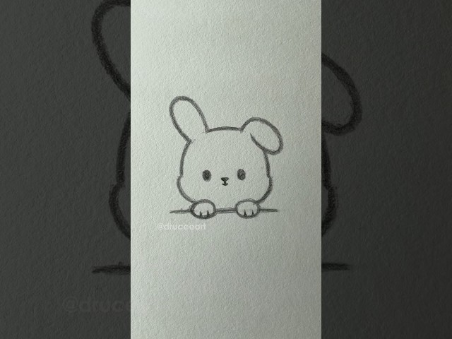 Cute Things to Draw When Bored-day 20 #easy #cute #sketch #art #drawing #tutorial #cutethings #bunny