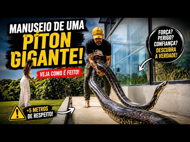 Handling a giant python by myself was insane!
