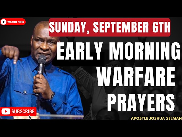 🔴 LIVE WEDNESDAY 3RD JUNE, 2026 | WEDNESDAY EARLY MORNING WARFARE PRAYERS | APOSTLE JOSHUA SELMAN