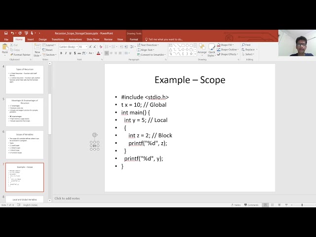 Recursions in C programming