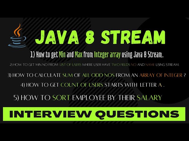 Java 8 Stream  Interview Questions | How to sort employee by their salary ?