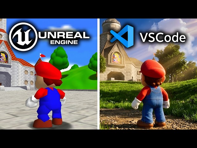 Claude Makes Mario 64 In Unreal Engine vs From Scratch