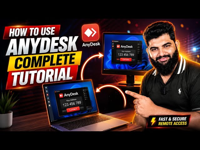 How to Control Your PC From Anywhere Using AnyDesk | AnyDesk Remote Desktop Tutorial