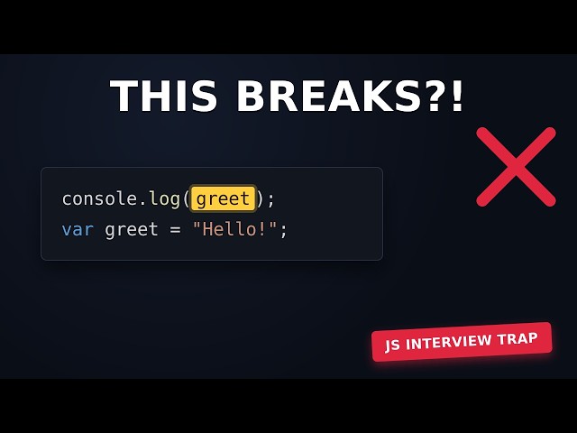 JavaScript Hoisting Explained — The #1 Interview Question That Trips Everyone Up