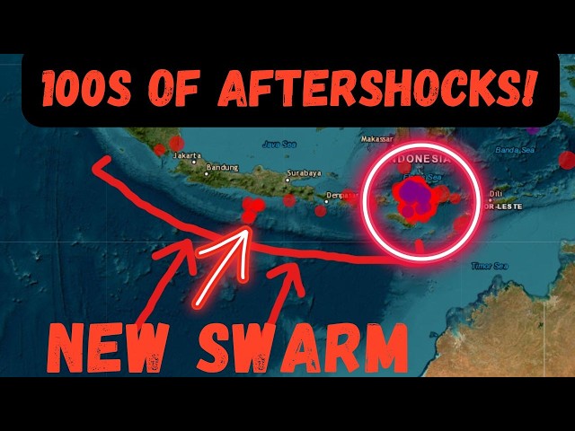 A heavy amount of Aftershocks continue from 7.7 Earthquake, Watching the Java Trench. Sunday.