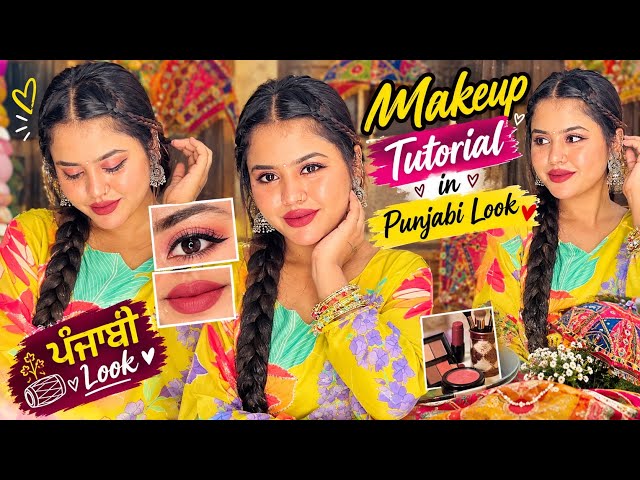 GRWM for panjabi look create❤️👀#panjabilook#makeuptutorial#grwmmakeup #fullmakeuptutorial 