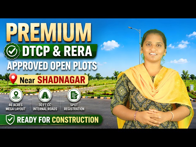 Premium Open Plots Near Shadnagar | Gated Community | Ready for Construction